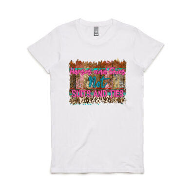 Horses/Skies over Suits/Ties T-shirt Thumbnail